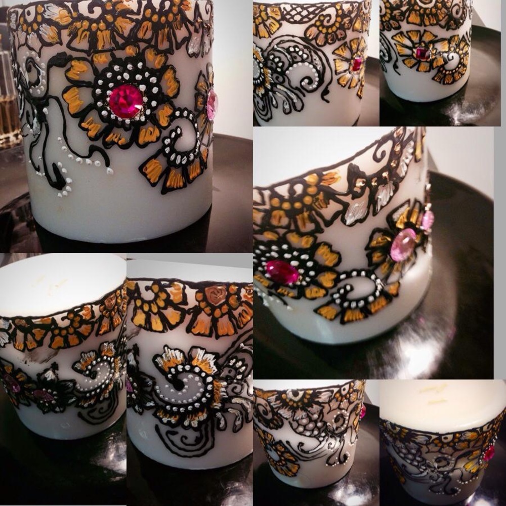 designer candle.. design by ayanaayat